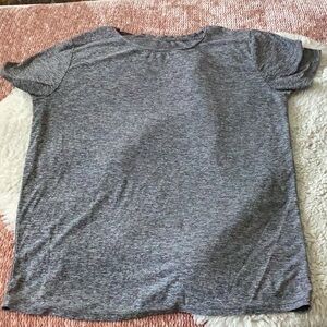 Outdoor Voices Gray Short Sleeve CloudKnit Tee